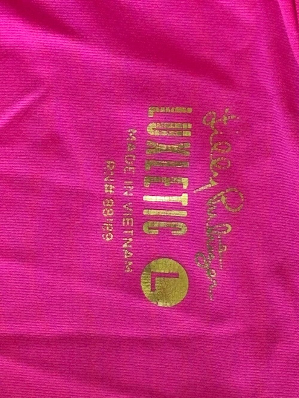 Lilly Pulitzer Justine 1/2 Zip Athletic Performance Jacket Pink. Large. - Picture 4 of 8